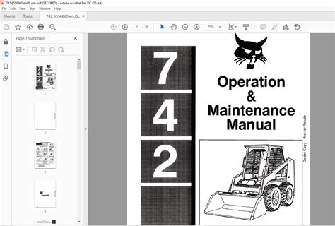 bobcat 742 manual